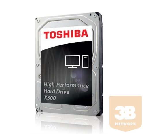 Toshiba Belső HDD 3.5" - X300 High-Performance 10TB (Retail; asztali munkaállomások, médiaközpontok; 256MB / 7200RPM)