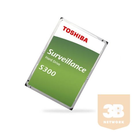 Toshiba Belső HDD 3.5" - S300 Surveillance 10TB (Bulk; Biztonságtechnikai rögzítőkbe; 256MB / 7200RPM)