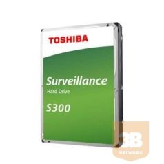   Toshiba Belső HDD 3.5" - S300 Surveillance 8TB (Bulk; Biztonságtechnikai rögzítőkbe; 128MB / 7200RPM)
