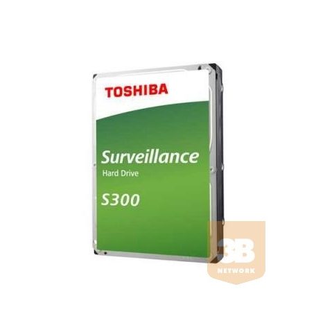 Toshiba Belső HDD 3.5" - S300 Surveillance 8TB (Bulk; Biztonságtechnikai rögzítőkbe; 128MB / 7200RPM)