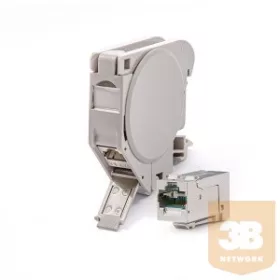   KELine HN-DIN-C6AHD DIN sínre szerelhető aljzat, Kategória 6A, 1xRJ45/s csatlakozóval