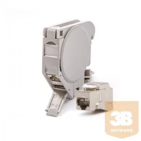   KELine HN-DIN-C6AS DIN sínre szerelhető aljzat, Kategória 6A, 1xRJ45/s csatlakozóval