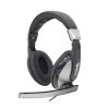 SBOX Fejhallgató, HEADSET + MICROPHONE, Black/Silver