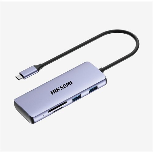 HIKSEMI USB-C HUB  1x4K HDMI + 1xSD + 1xTF + 1xUSB 2.0 + 3xUSB 3.0 + PD charge (HIKVISION)