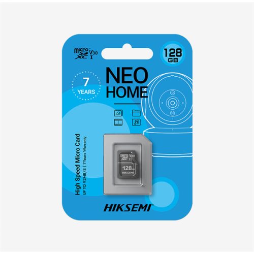 HIKSEMI Memóriakártya MicroSDXC 128GB Neo Home CL10 92R/50W UHS-I V30 (HIKVISION)