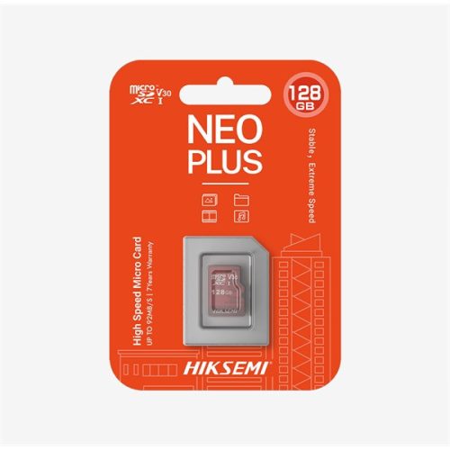 HIKSEMI Memóriakártya MicroSDXC 64GB Neo Plus CL10 95R/40W V30 (HIKVISION)