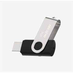   HIKSEMI Pendrive 128GB M200S "Rotary" U3 USB 3.0, Szürke-Fekete (HIKVISION)