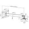 TECHLY ICA-PM 21 univerzális oldalfali konzol ST/UST projektorhoz, 92-152 cm, fekete