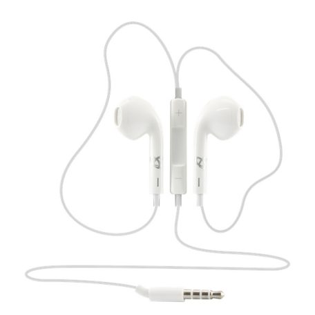 SBOX Füllhallgató, EARPHONES + MICROPHONE, White