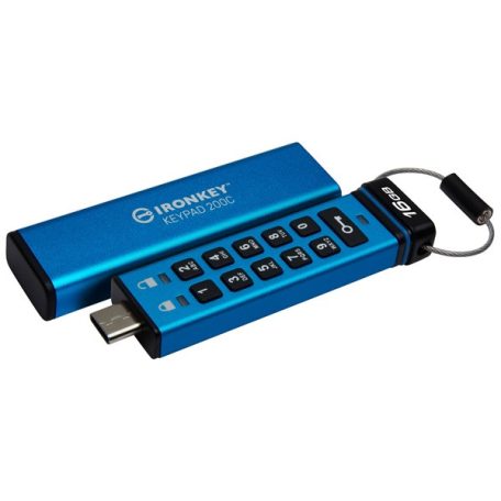 KINGSTON Pendrive 16GB USB-C, Ironkey Keypad 200C AES-256 FIPS 140-3 Lvl 3
