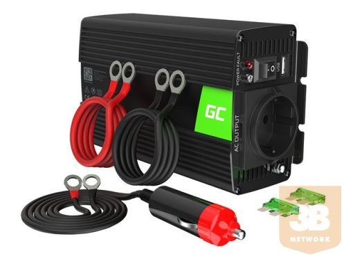 GREENCELL Car Power Inverter Converter 12V to 230V 300W/600W Pure sine