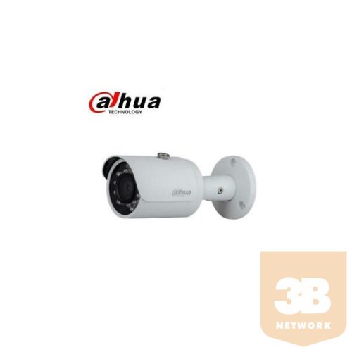 Dahua IP csőkamera - IPC-HFW1230S (2MP, 2,8mm, kültéri, H265+, IP67, IR30m, ICR, DWDR, 3DNR, PoE)