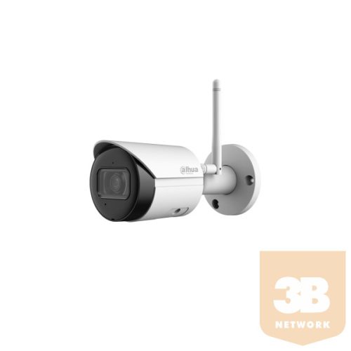 Dahua IP wifi Bullet kamera - IPC-HFW1430DS-SAW (4MP, 2,8mm, kültéri, 2,4GHz; H265, IR30m, IP67, SD; mikrofon; 12VDC)