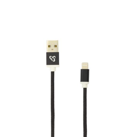 SBOX Kábel, CABLE USB A Male -> 8-pin iPh Male 1.5 m Black - Blister