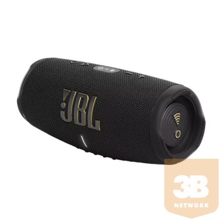 JBL Charge 5 Wi-Fi (WiFi&Bluetooth hordozható hangszóró), Fekete