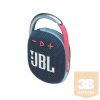 JBL Clip 4 bluetooth hangszóró, vízhatlan (kék/pink), JBLCLIP4BLUP, Portable Bluetooth speaker