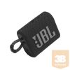 JBL GO 3 JBLGO3BLK, Portable Waterproof Speaker - bluetooth hangszóró, vízhatlan, fekete