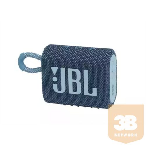 JBL GO 3 JBLGO3BLU, Portable Waterproof Speaker - bluetooth hangszóró, vízhatlan, kék