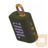 JBL GO 3 JBLGO3GRN, Portable Waterproof Speaker - bluetooth hangszóró, vízhatlan, zöld