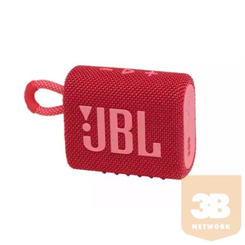 JBL GO 3 JBLGO3RED, Portable Waterproof Speaker - bluetooth hangszóró, vízhatlan, piros