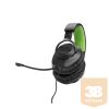 JBL Quantum 100X Console (Wired over-ear gaming headset with a detachable mic), Fekete/Zöld