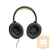 JBL Quantum 100X Console (Wired over-ear gaming headset with a detachable mic), Fekete/Zöld