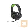 JBL Quantum 100X Console (Wired over-ear gaming headset with a detachable mic), Fekete/Zöld