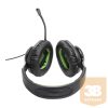 JBL Quantum 100X Console (Wired over-ear gaming headset with a detachable mic), Fekete/Zöld