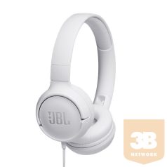 JBL Tune 500 (Wired on-ear headphones), Fehér