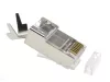 Cat7 FTP RJ45 pass-through csatlakozó (8p8c) fali és patch kábelre