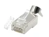 Cat7 FTP RJ45 pass-through csatlakozó (8p8c) fali és patch kábelre