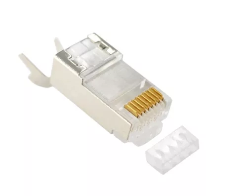 Cat7 FTP RJ45 csatlakozó (8p8c) fali és patch kábelre