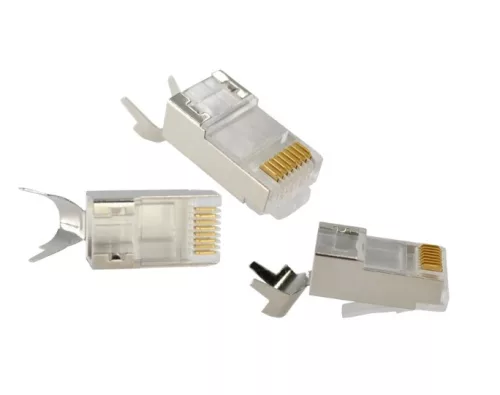 Cat7 FTP RJ45 csatlakozó (8p8c) fali és patch kábelre