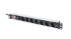 Digitus 7 aljzatos 19" rack PDU túlfesz védett