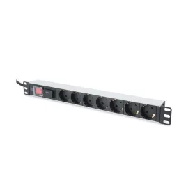 Digitus 7 aljzatos 19" rack PDU túlfesz védett