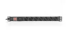 Digitus 7 aljzatos 19" rack PDU túlfesz védett