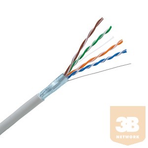 KELine KE300S24-Eca FTP (F/UTP) 4x2xAWG24 kábel, Kategória 5E, 300 MHz, Euroclass Eca , 500 m-es dob