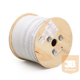 KELine KE300S24-Eca-RLX FTP (F/UTP) 4x2xAWG24 kábel, Kategória 5E, 300 MHz, Euroclass Eca , 305 m-es doboz