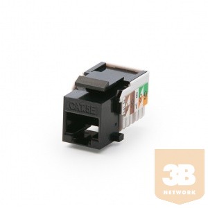 KELine KEJ-C5E-U-BK Keystone Jack, Kategória 5E, RJ45/u