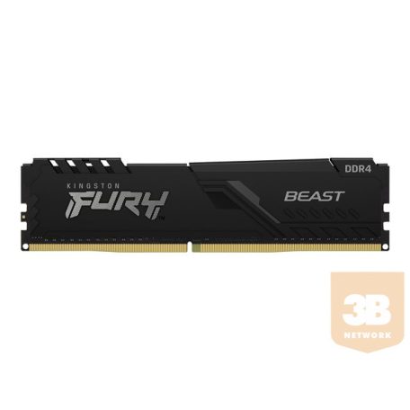 KINGSTON 64GB 2666MHz DDR4 CL16 DIMM Kit of 4 1Gx8 FURY Beast Black