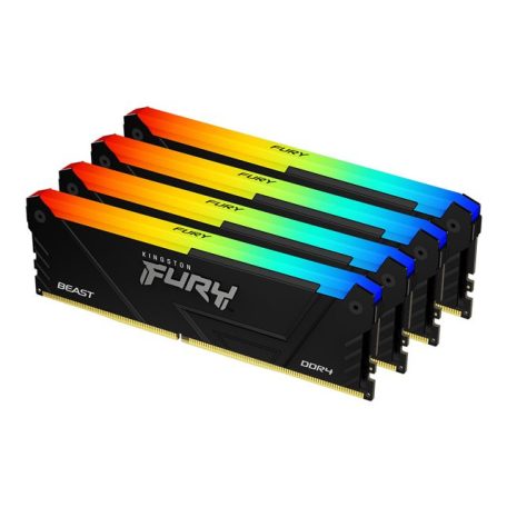 KINGSTON 64GB 2666MT/s DDR4 CL16 DIMM Kit of 4 FURY Beast RGB