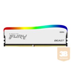   KINGSTON 16GB 3200MT/s DDR4 CL16 DIMM FURY Beast White RGB SE