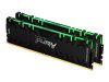 KINGSTON 32GB 3600MHz DDR4 CL16 DIMM Kit of 2 1Gx8 FURY Renegade RGB