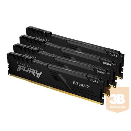 KINGSTON 32GB 3600MHz DDR4 CL17 DIMM Kit of 4 FURY Beast Black