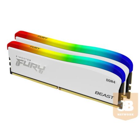 KINGSTON 32GB 3600MT/s DDR4 CL18 DIMM Kit of 2 FURY Beast White RGB SE