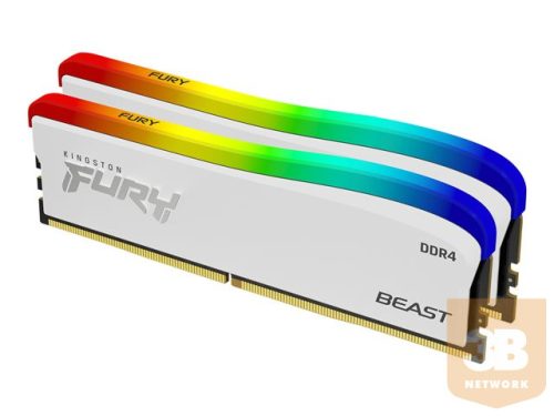 KINGSTON 32GB 3600MT/s DDR4 CL18 DIMM Kit of 2 FURY Beast White RGB SE