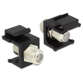 DeLock Keystone module F female > F female Black