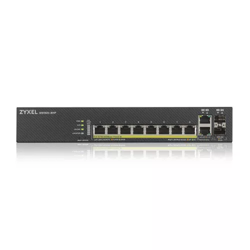 ZyXEL GS1920-8HPV2 8-port GbE Smart Managed PoE Switch
