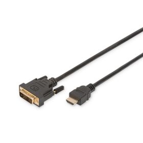   Assmann HDMI adapter cable type A-DVI-D (Single Link) (18+1) M/M 2m Black