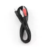 Gembird 3,5 jack/2RCA audio kábel 2,5m Black
